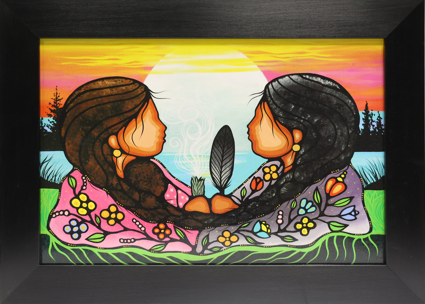 Sharing Knowledge by Jackie Traverse, Indigenous Artist