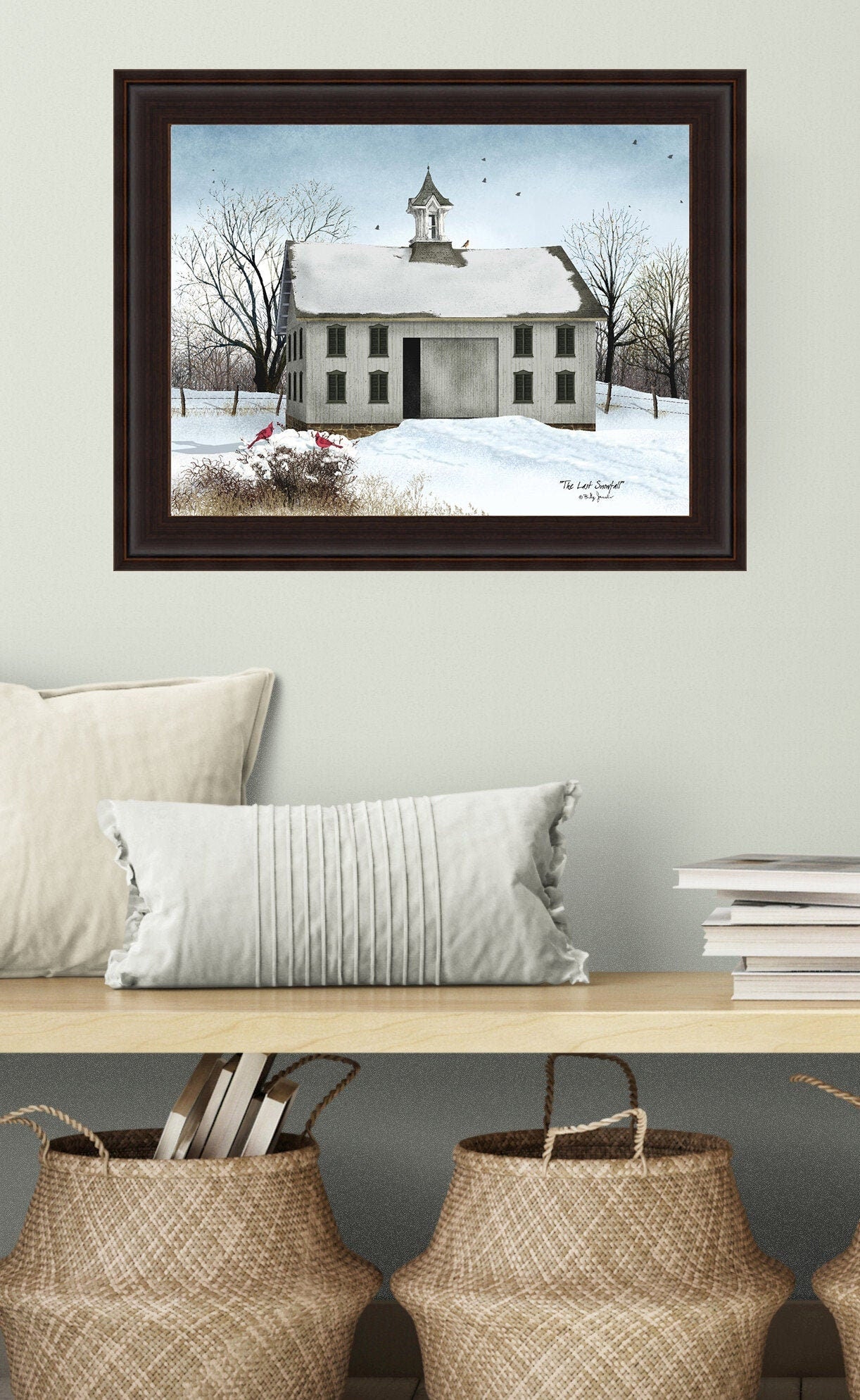 The Last Snowfall by Billy Jacobs, Art Print, Home Decor, Country, Farm