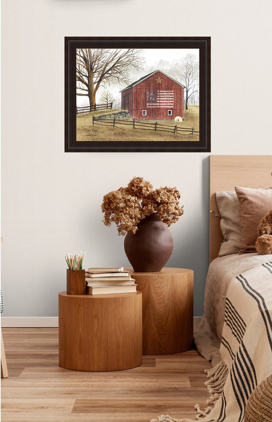 Flag Barn by Billy Jacobs, Art Print, Home Decor, Country, Farm