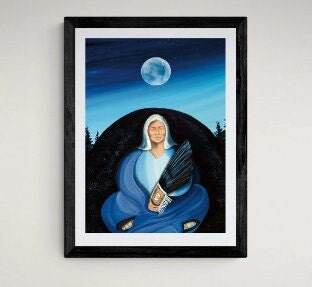 Wisdom by Betty Albert, Art Print, First Nation, Indigenous Art
