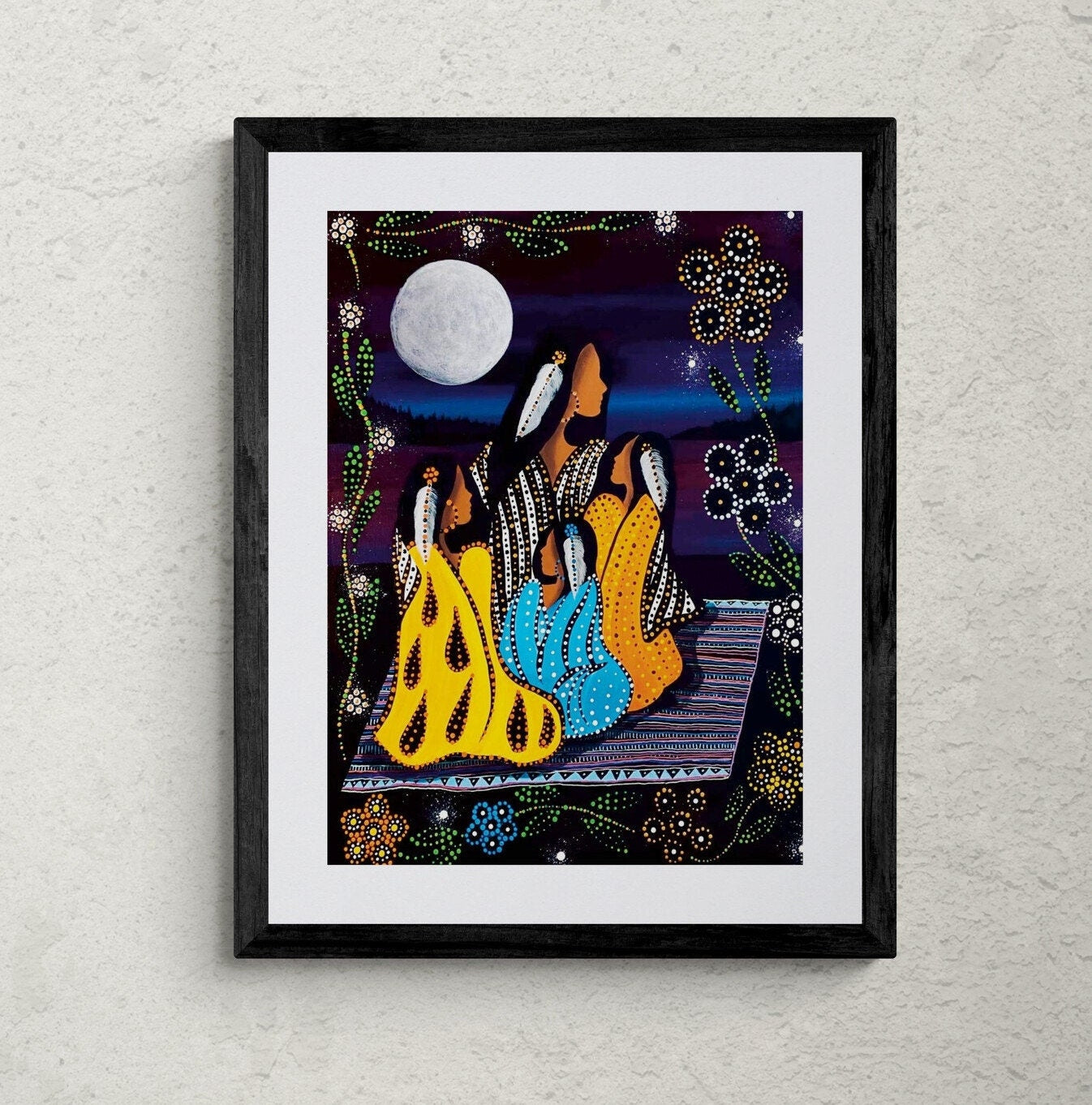 Story Teller by Betty Albert, Native Art, Indigenous Art