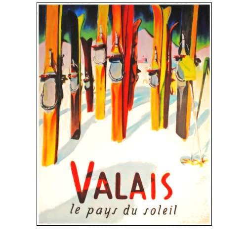 Ski Valais Photo Print