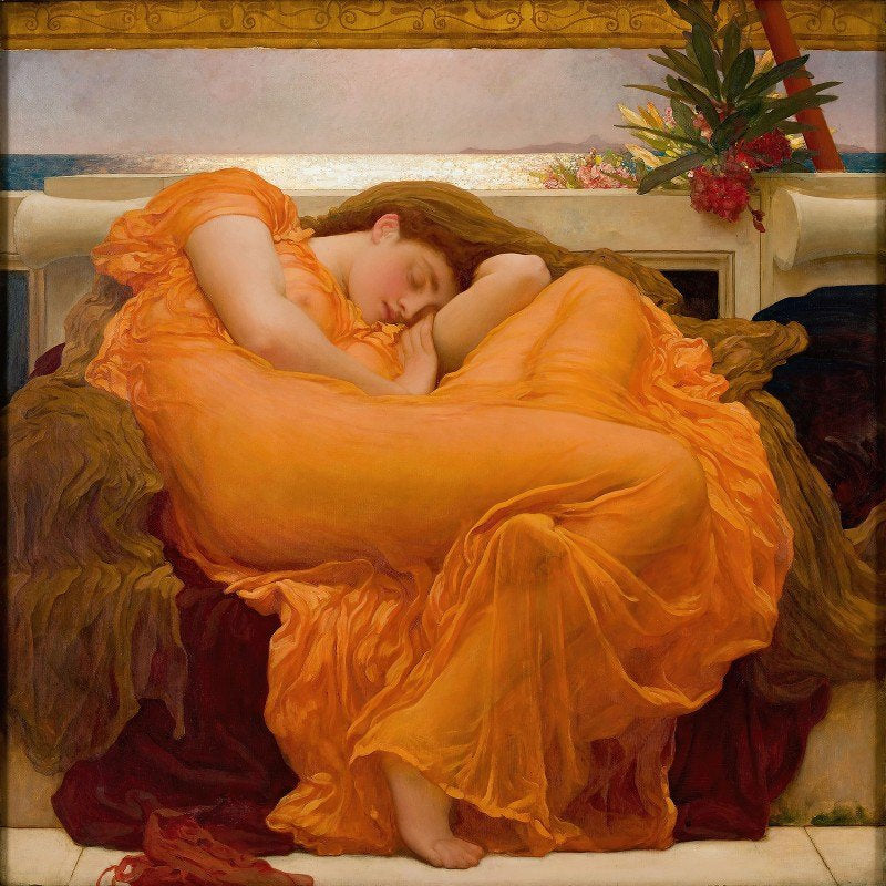 Flaming June (1895) by Frederic Leighton (English, 1830-1896)