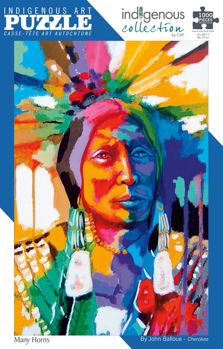 Many Horns 1000 Piece Puzzle