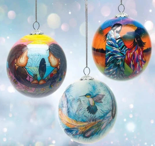 Hand Painted Glass Ornaments