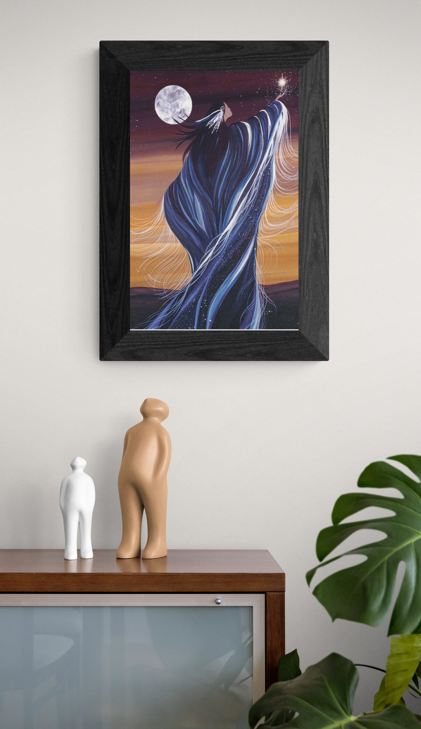 September Moon by Betty Albert, Art Print, First Nation, Indigenous Art