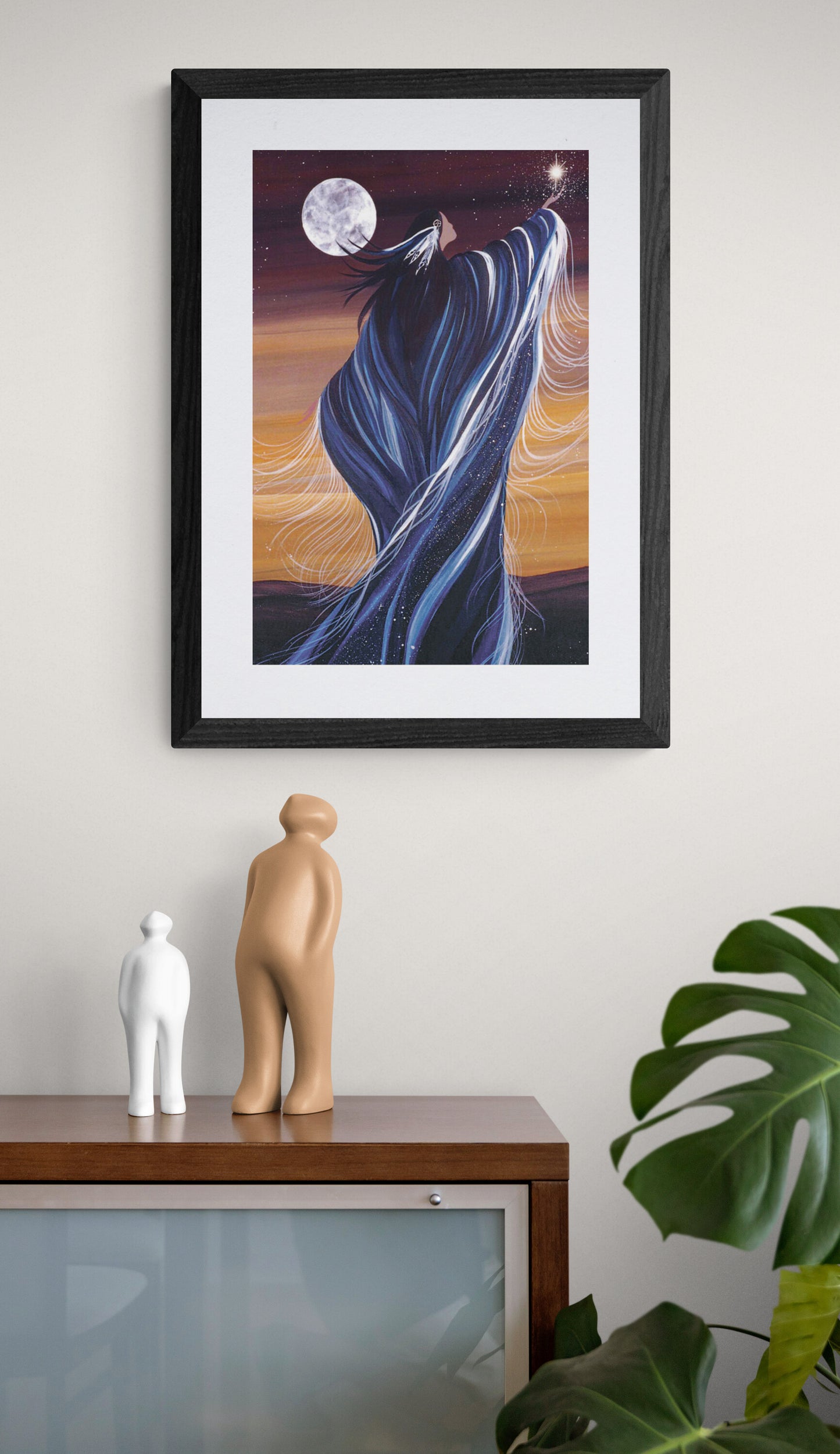 September Moon by Betty Albert, Art Print, First Nation, Indigenous Art