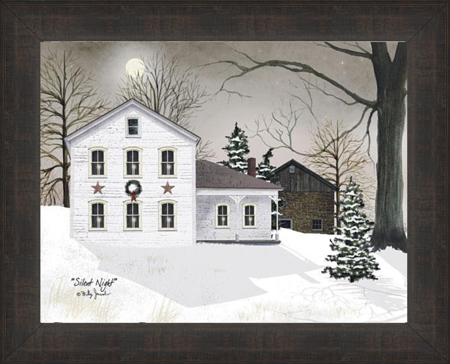 Silent Night by Billy Jacobs, Art Print, Home Decor, Country Chic, Farm