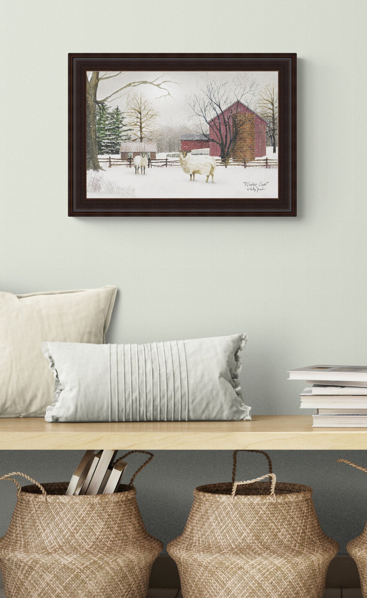 Winter Coat by Billy Jacobs, Art Print, Home Decor, Country, Farm,