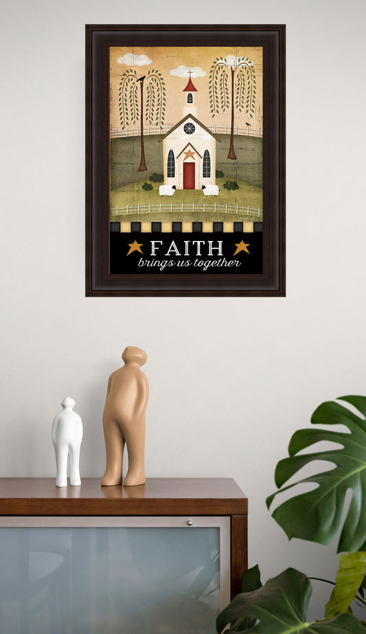 Faith Folk Art by Jennifer Pugh, Art Print, Home Decor, Country, Farm