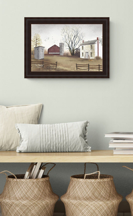No Plumbing by Billy Jacobs, Art Print, Home Decor, Country, Farm
