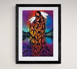 Young Love by Betty Albert, Art Print, First Nation, Indigenous Art