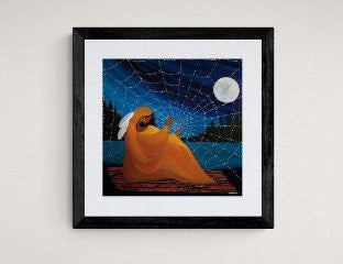 Weaves The Web by Betty Albert, Art Print, First Nation, Indigenous Art