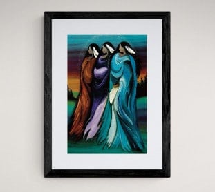 Three Sisters by Betty Albert, Art Print,