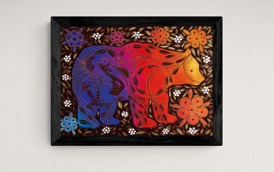 Spring Feast by Betty Albert, Art Print, First Nation, Indigenous Artist