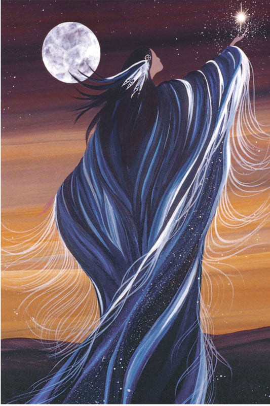 September Moon by Betty Albert, Art Print, First Nation, Indigenous Art