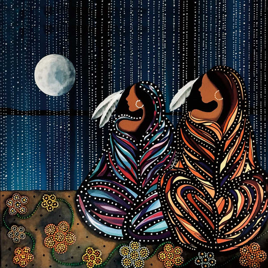 Sisters by Betty Albert, Native Art, Indigenous Art